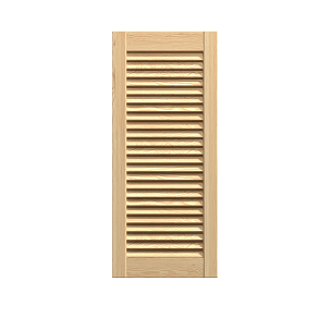 Nyitott lamellás fenyőajtó 993x294 mm, nyers