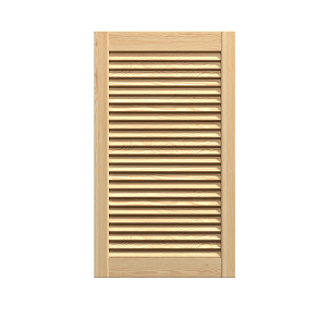 Nyitott lamellás fenyőajtó 993x394 mm, nyers